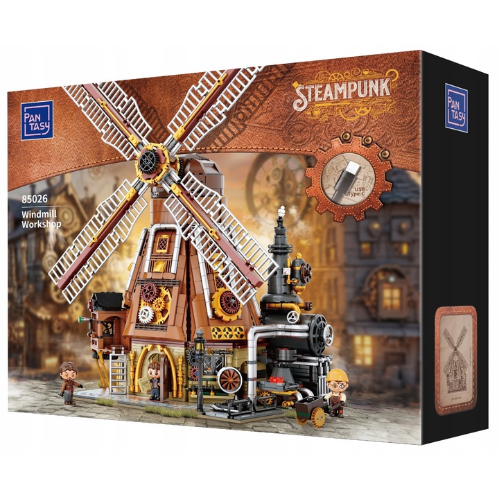 Set de constructie Pantasy, atelier mori de vant