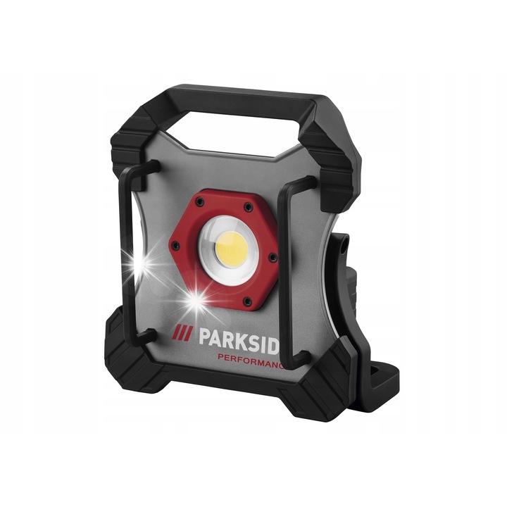 Reflector LED Parkside PPBSTA 20-Li A1, 10000 lm, alb, 29x19x32.5 cm, cu alimentare prin cablu