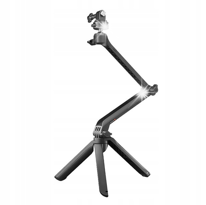 Stativ PGYTECH Mantispod Z, 5 moduri de utilizare, compatibil cu camere sport, negru, 250g