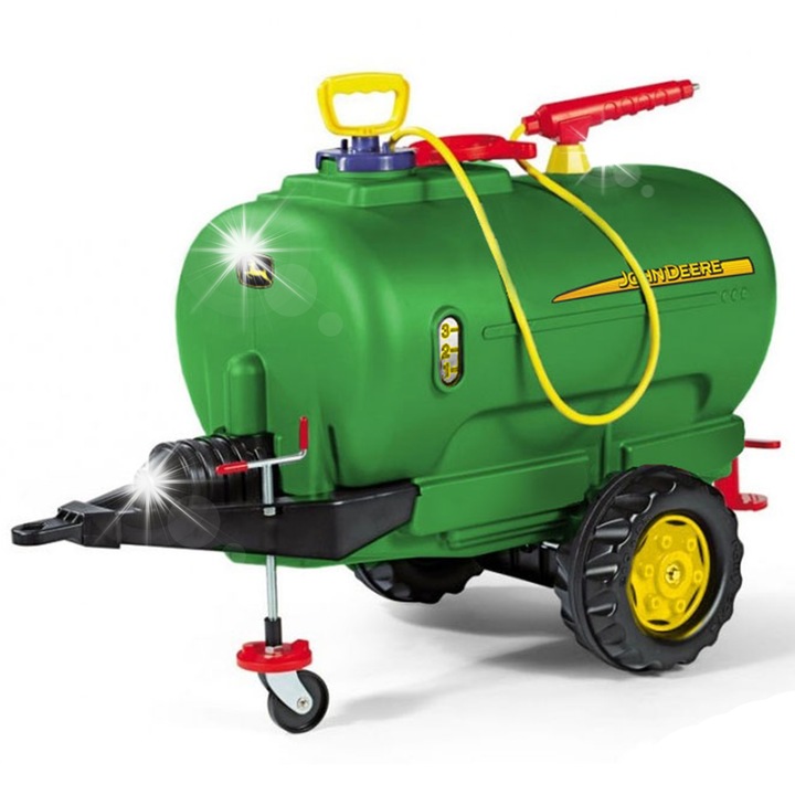 Remorca, Rolly Toys, verde, 10 L, 98x46x62 cm, pentru tractoare