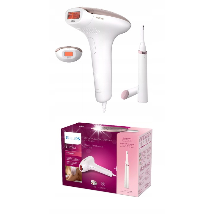 Епилатор Philips СЕРИЯ 8000, бял, 32 пинсети, 2 скорости, комплект с аксесоари