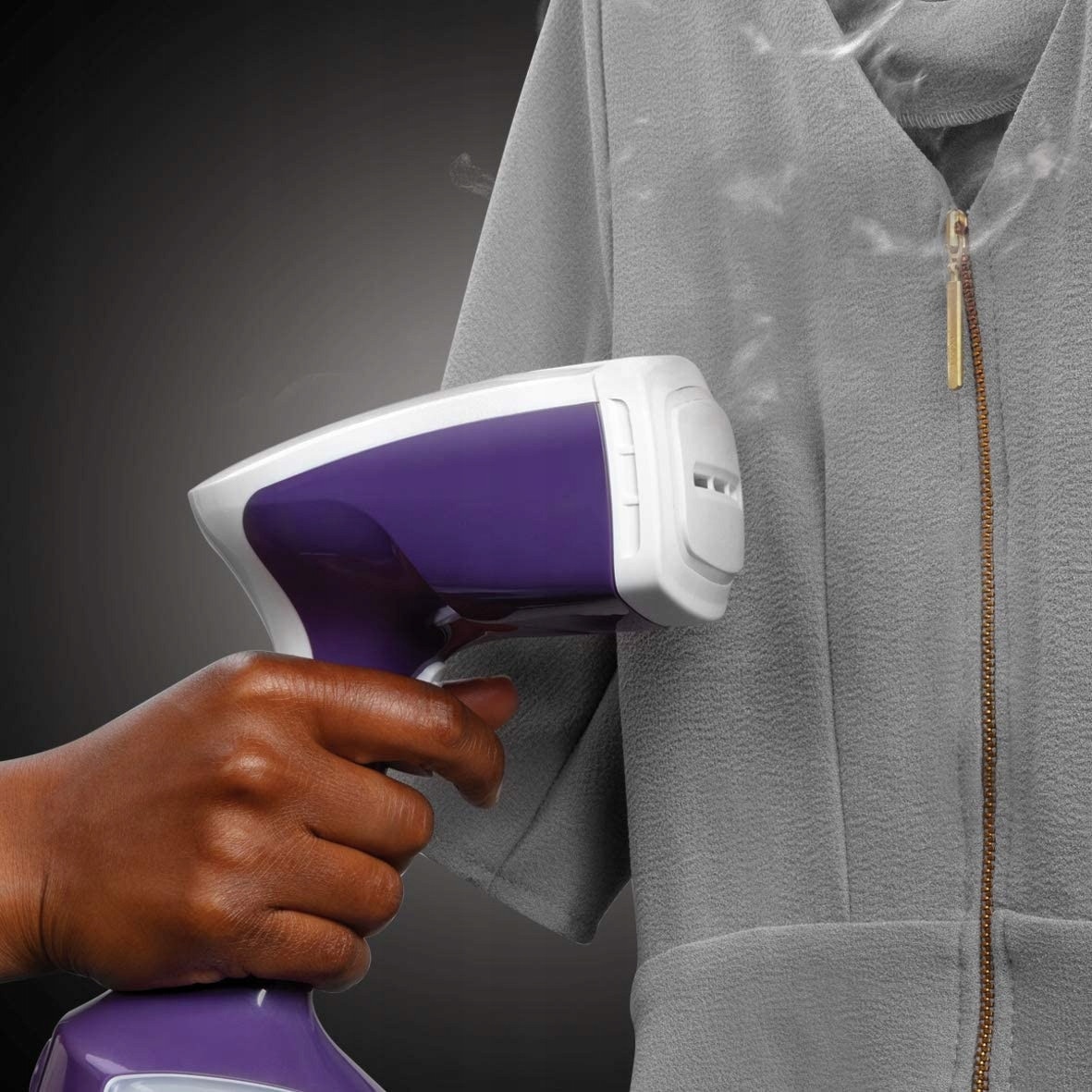 Parownica Russell Hobbs Steam Genie 25600-56, 1650W, 25g/min, violet/alb, 14.5x12x29cm, set