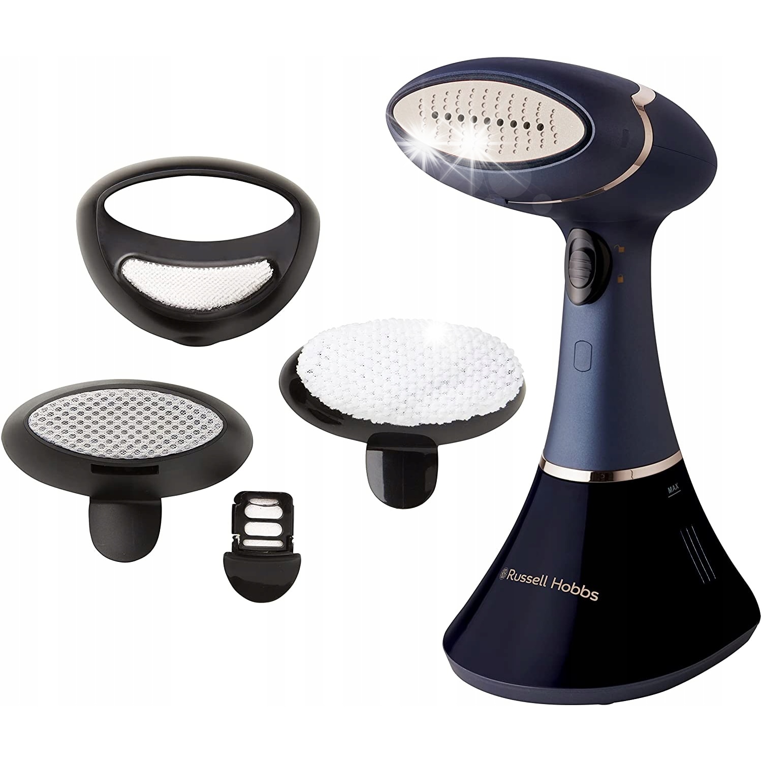 Parownica Russell Hobbs Steam Genie 25600-56, 1650W, 25g/min, violet/alb, 14.5x12x29cm, set