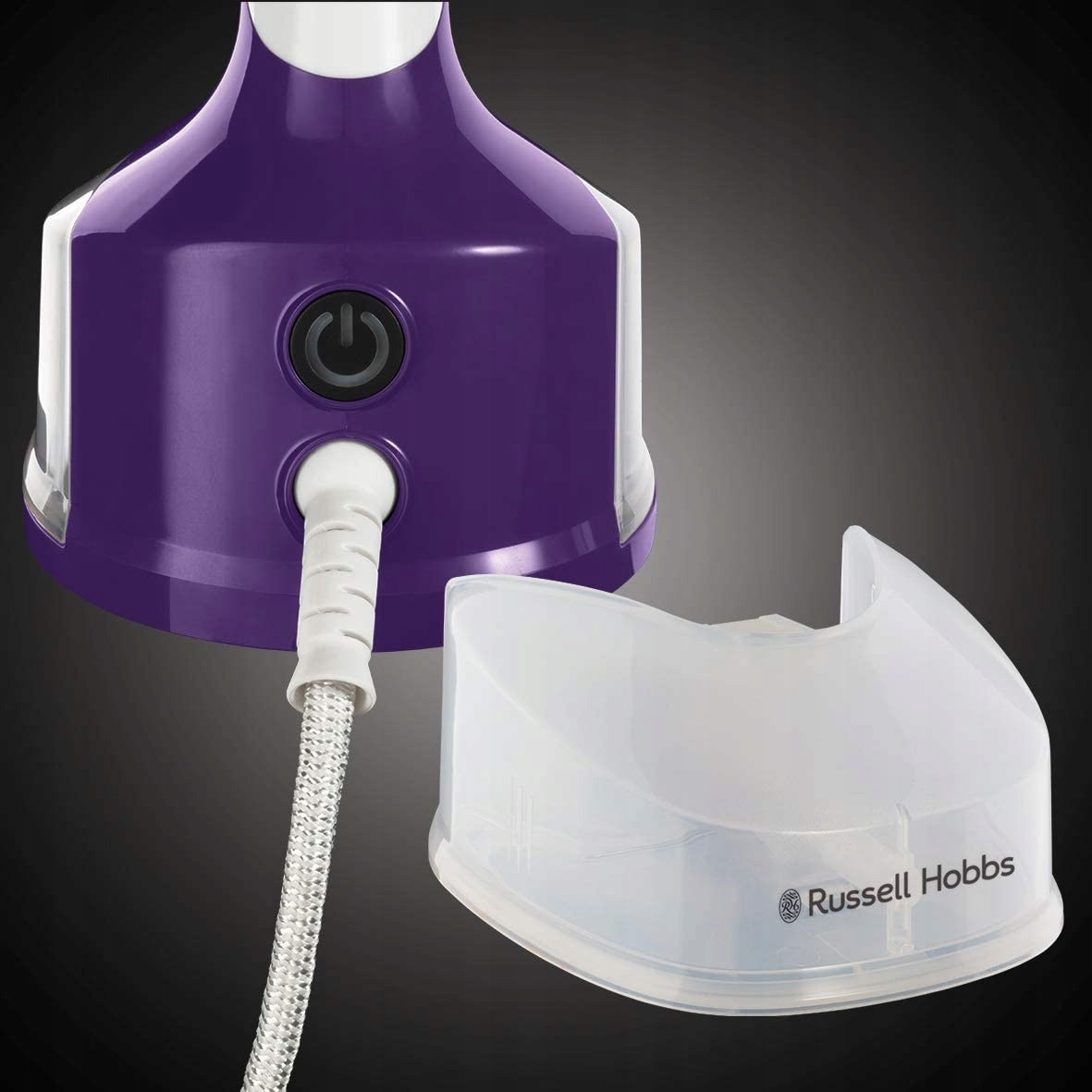 Parownica Russell Hobbs Steam Genie 25600-56, 1650W, 25g/min, violet/alb, 14.5x12x29cm, set