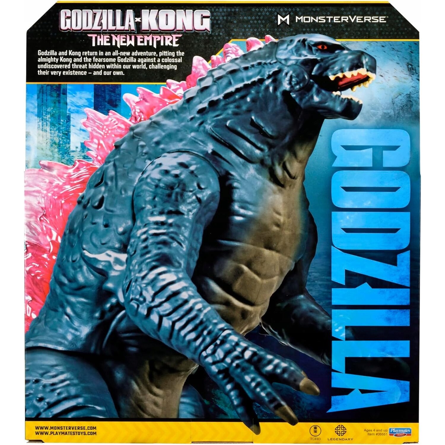 GODZILLA 【L】 Figurina Godzilla x Kong, 28 cm, set, detalii realiste, multicolor