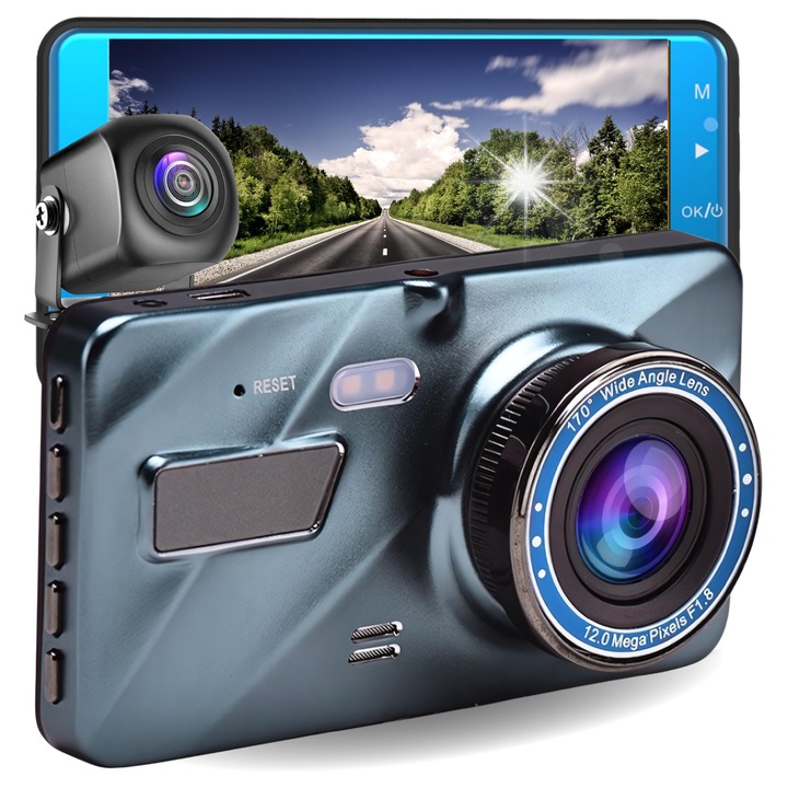 Camera auto DVR Save, wideo-rejestrator, camera de marsarier, 1080p, negru