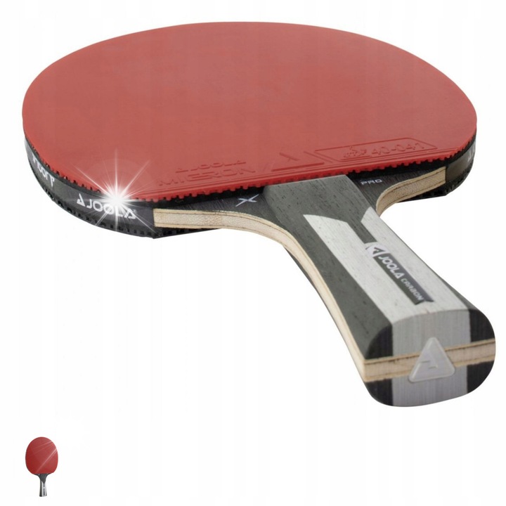 Хилка за тенис на маса JOOLA Carbon X Pro, 5 слоя дърво + 2 слоя карбон, тегло 180гр, технология Ergo Grip