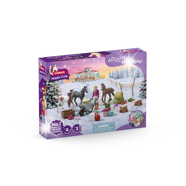 Calendar advent cu figurine, Schleich, set complet, multicolor