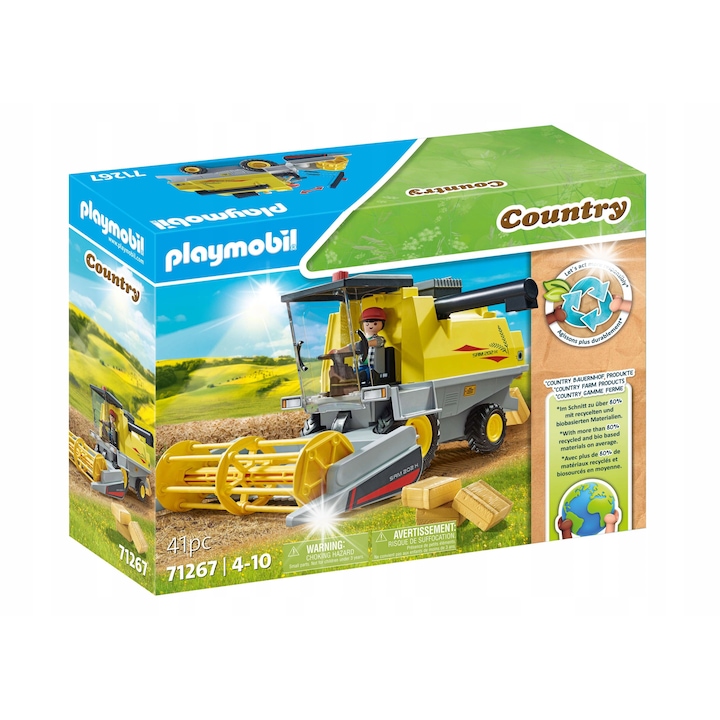 Playmobil Autobus scolar, set, 6 figurine, galben, 30x15x10cm