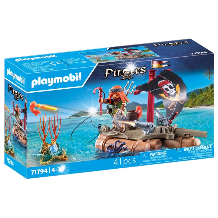 Фигурка Playmobil, Пирати, Комплект с фигурки, многоцветен, 4-10 години