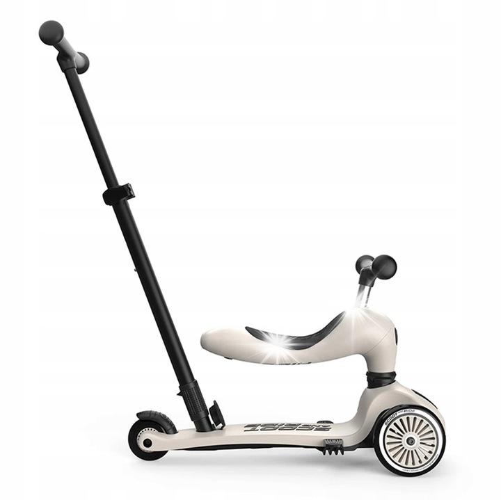 Hulajnoga 2 az 1-ben Scoot and Ride HK1, üléses roller, Push and Go rendszer, Ash szín, 82x118cm