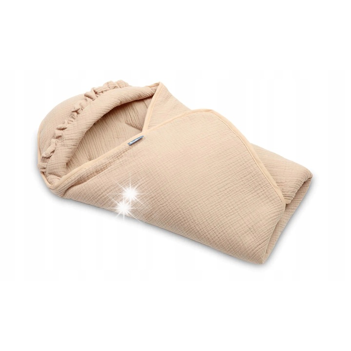 Бебешко одеяло, Sensillo, 90x90см, бежово