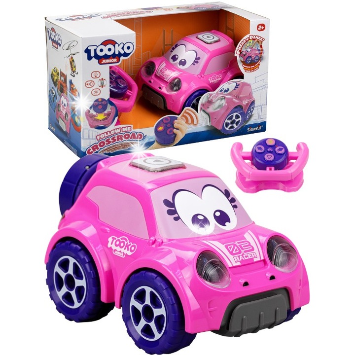 Távirányítós autó Silverlit Follow Me Crossroad II, hang, fények, többszínű, gyerekeknek 2+
