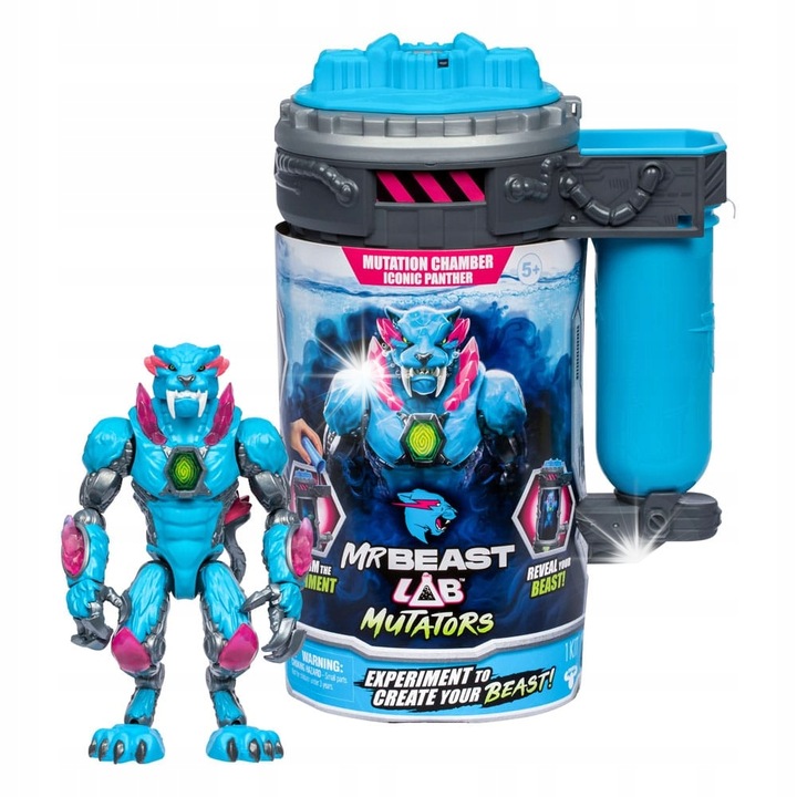 Фигурка Лос, Серия MRBEAST LAB, Иконична Пантера, 13 см, многоцветна, комплект за експерименти