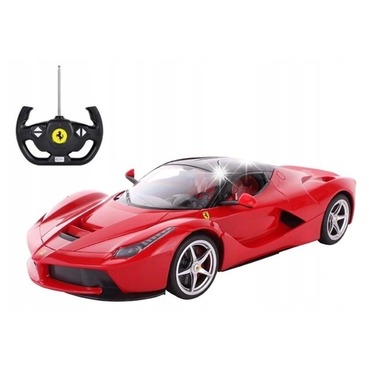Masinuta Rastar LaFerrari 1:14, fényekkel, kézzel nyitható ajtókkal, 32cm, többszínű