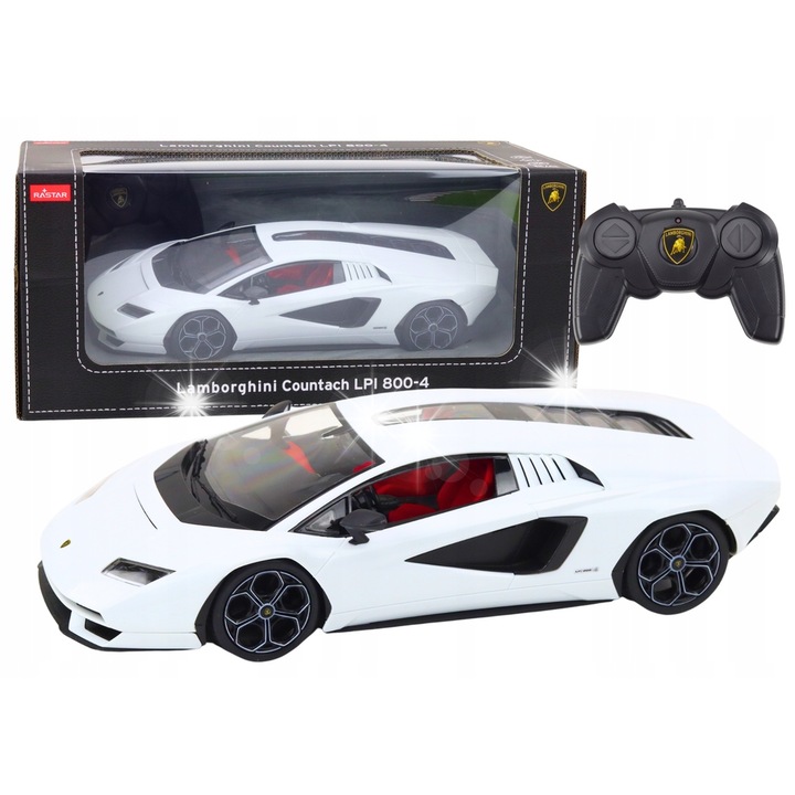 Távirányítós autó Rastar Lamborghini Countach LPI 800-4, fehér, 1:16