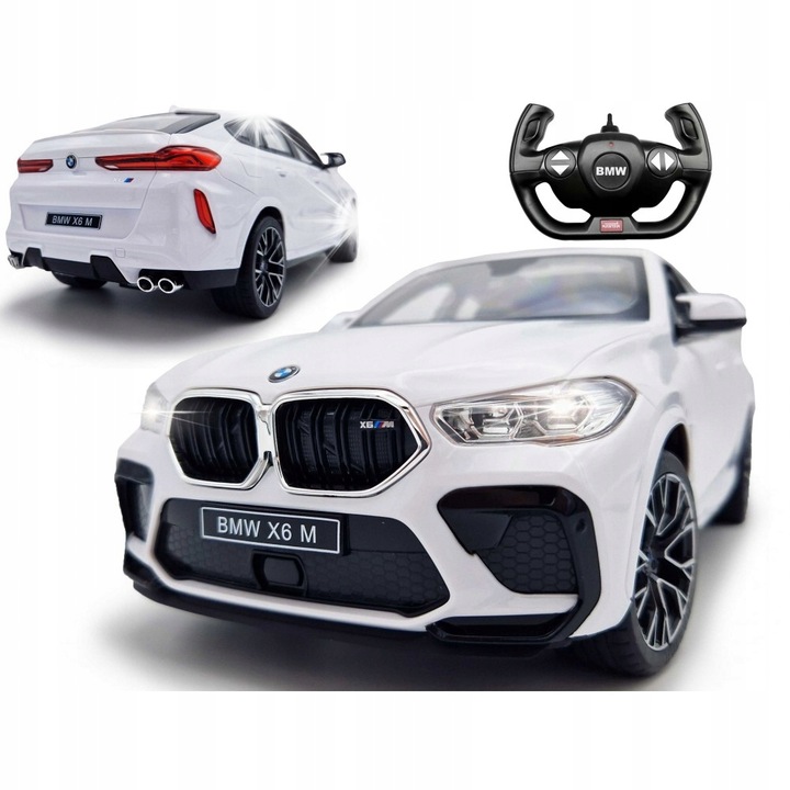 Masinuta RC BMW X6 M, Rastar, 1:14, LED-uri, 353x160x121mm
