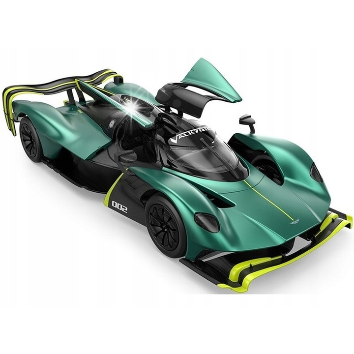 R/C autó 1:14 Rastar Aston Martin Valkyrie AMR PRO, zöld, fényeffektussal, elemek nélkül