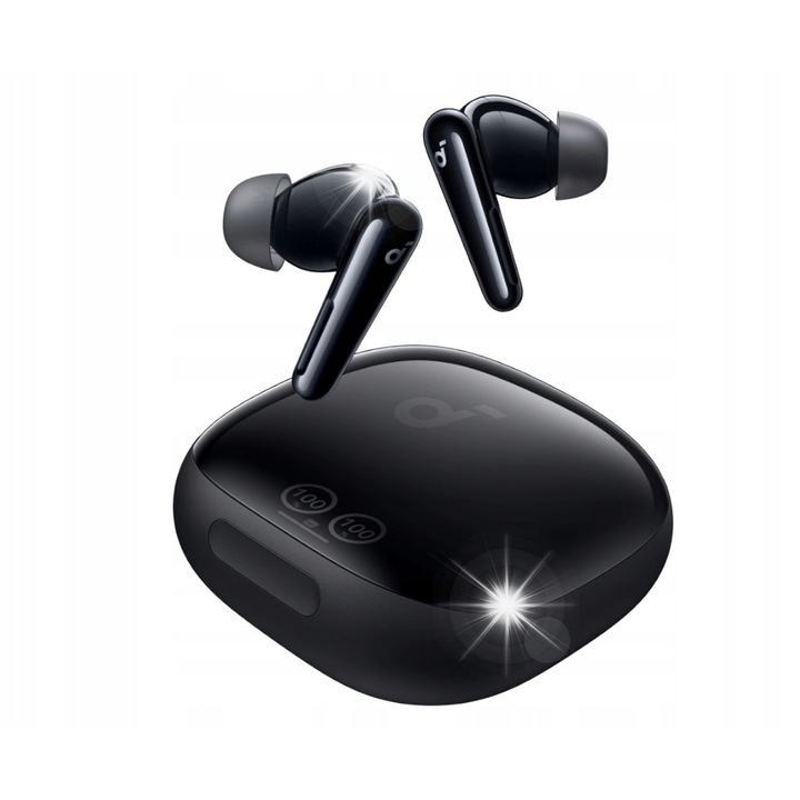 Безжични слушалки Soundcore Liberty 4 Pro, активно шумопотискане, водоустойчиви, черни