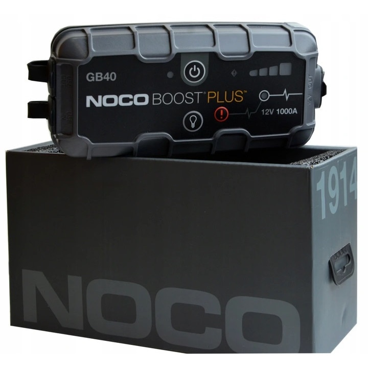 Booster Jump Starter NOCO GB40, 12V, 1000A, IP65, 170x81x43mm
