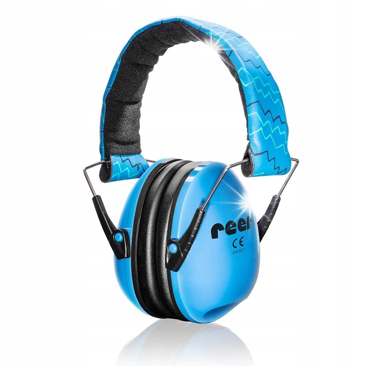 Casti de protectie pentru copii, Reer, albastru, 27dB, reglabile