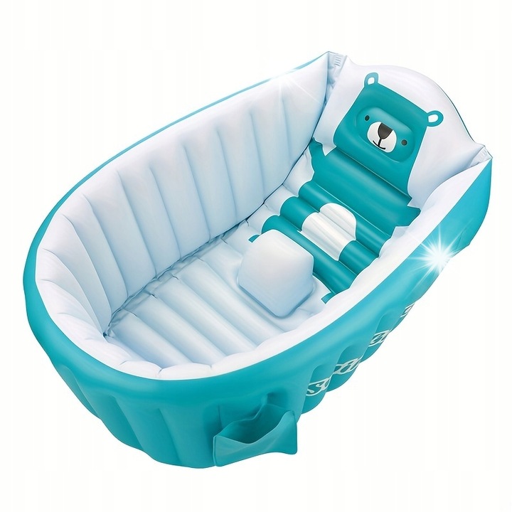 Cada pentru baie gonflabila, Perfectlife, albastru, dimensiuni confortabile