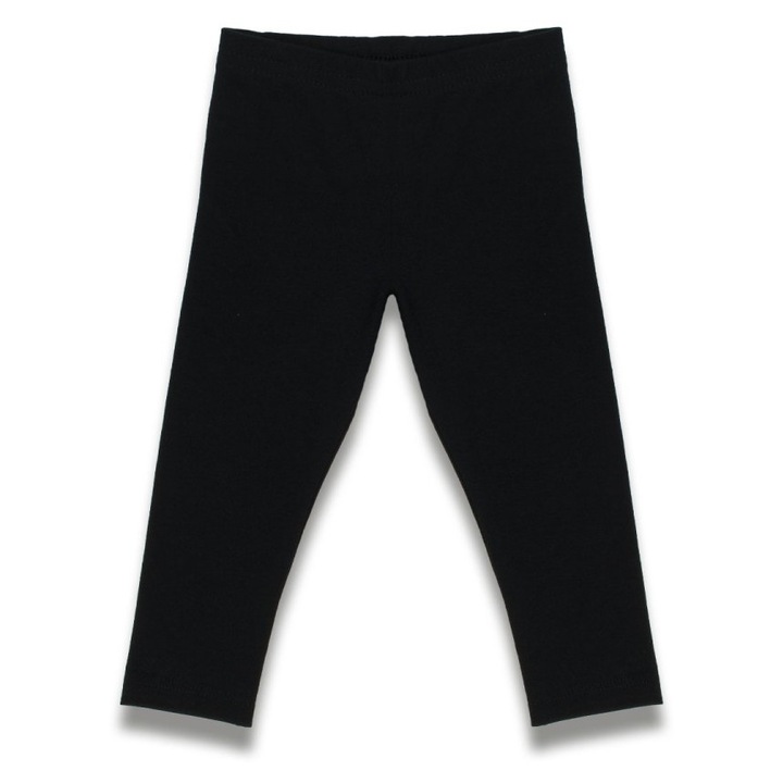 Gyerek lábszárvédő, Nicol, pamut, fekete, 92 cm