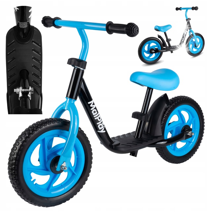 Stator gyerek futóbicikli, 12 hüvelykes, 2-6 év, 80-108 cm, súly 2,8 kg, komplett szett