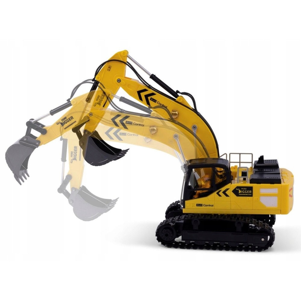 Excavator RC Revell 1:18, 2,4GHz, galben-negru, 46x12,5x30cm, set