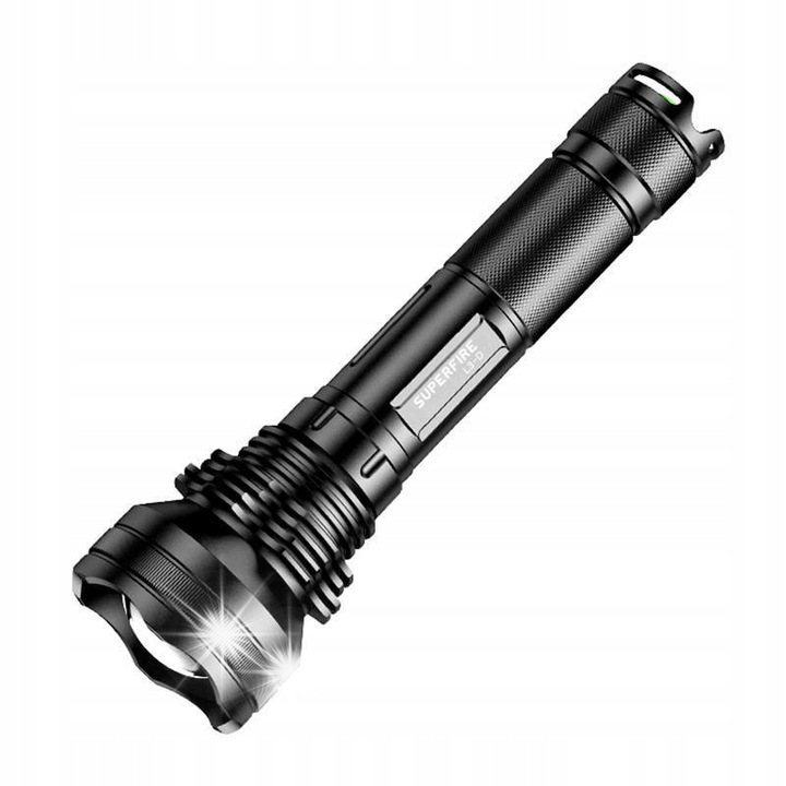 Фенер Superfire L3-D, 2700lm, 36W, IP46, 63x36x241mm, комплект с 2 батерии и зарядно