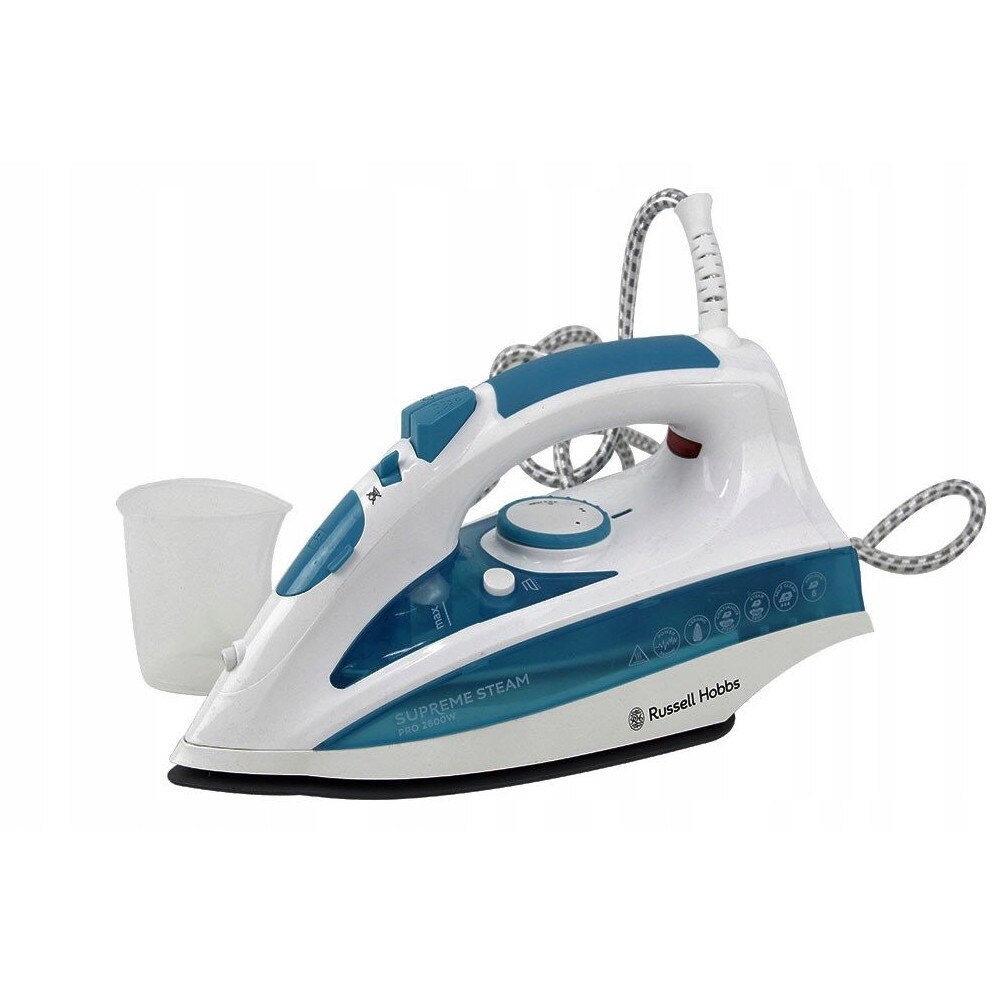 Fier de calcat cu abur, Russell Hobbs, model SK-5588, 2000W, Teflon, 29,5x12x14cm