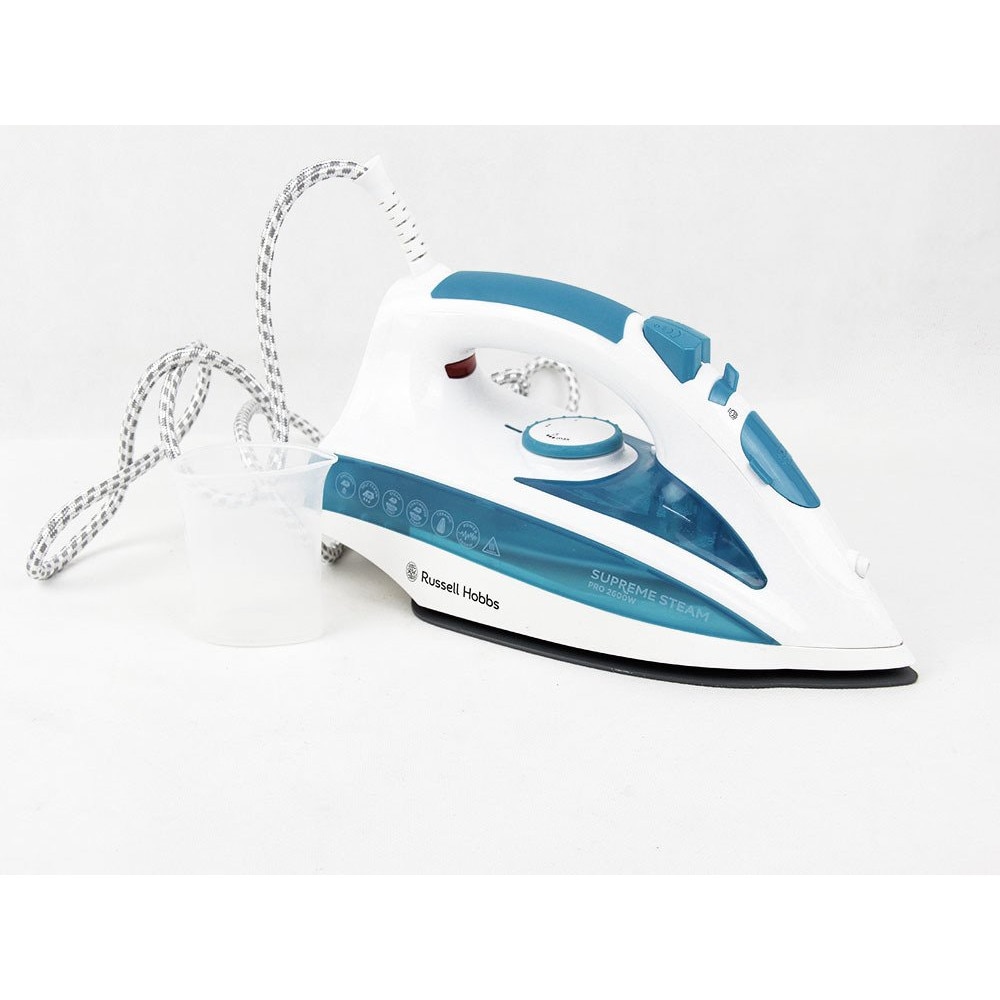 Fier de calcat cu abur, Russell Hobbs, model SK-5588, 2000W, Teflon, 29,5x12x14cm