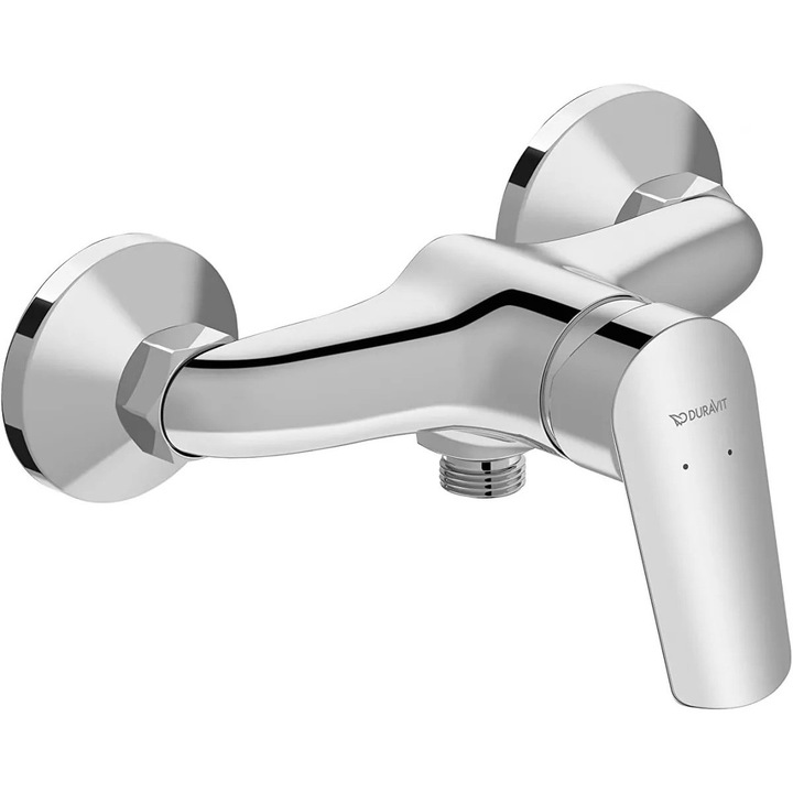 Душ батерия Duravit DuraStyle N14230000010, открит монтаж, едноръкохваткова, керамичен картуш, Гланциран хром