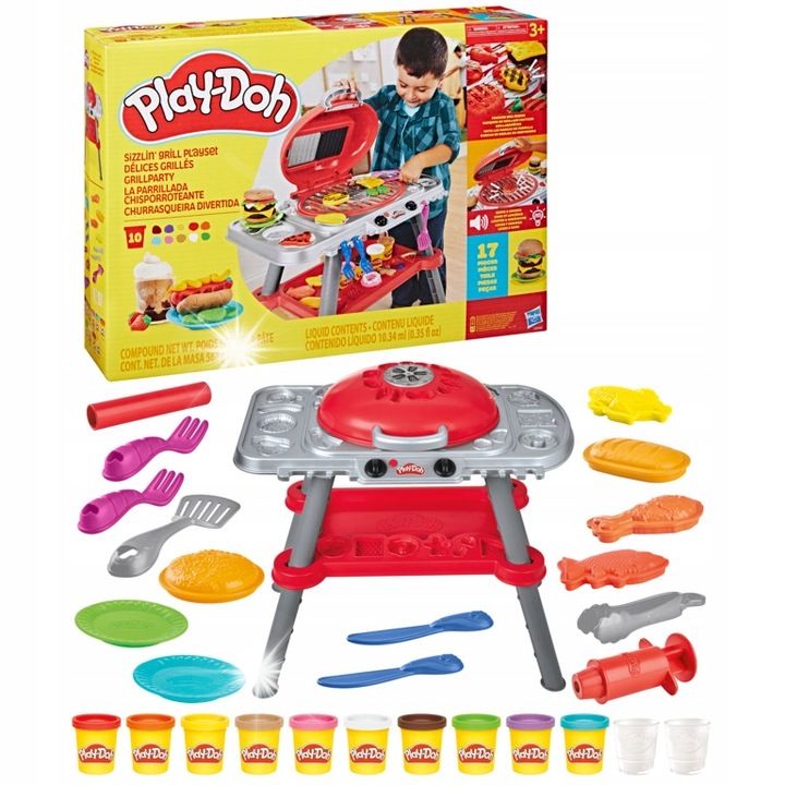 Plastilina Play-Doh, cu lumini si sunete, accesorii