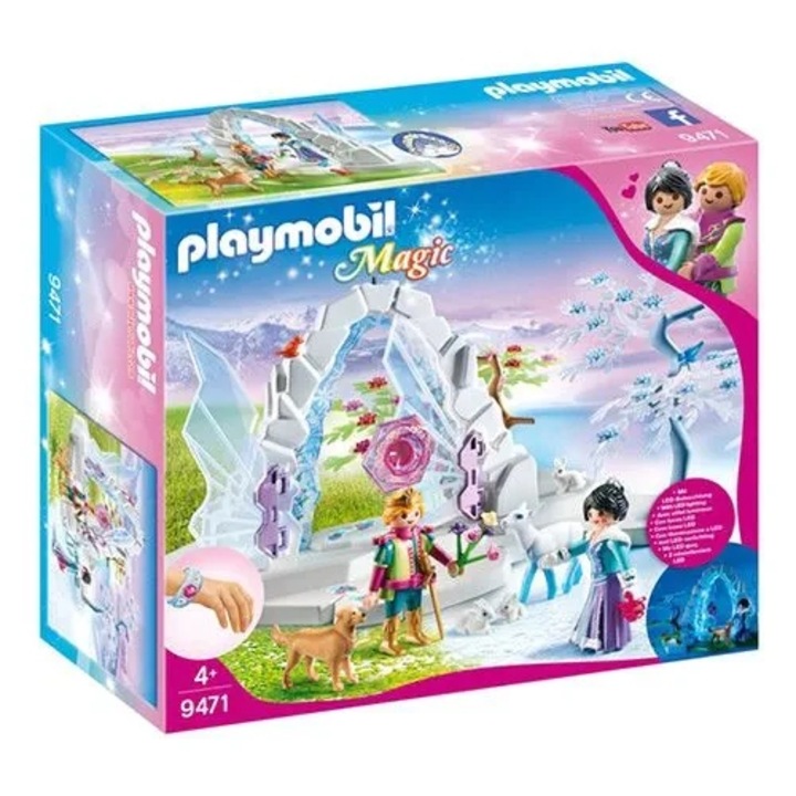 Set de constructie, Playmobil, Poarta de cristal spre taramul iernii, 28x18x16cm, multicolor