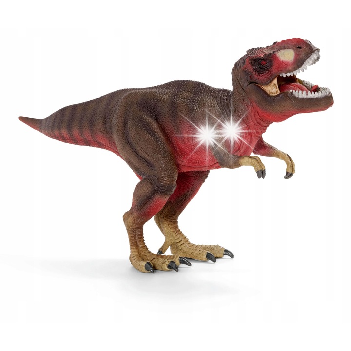 Figurina Tyrannosaurus rex, Schleich, rosu, 13x7cm