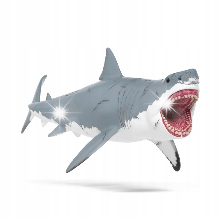 Фигурка Мегалодон, Schleich, 29x11,5x11см, сива, с белези