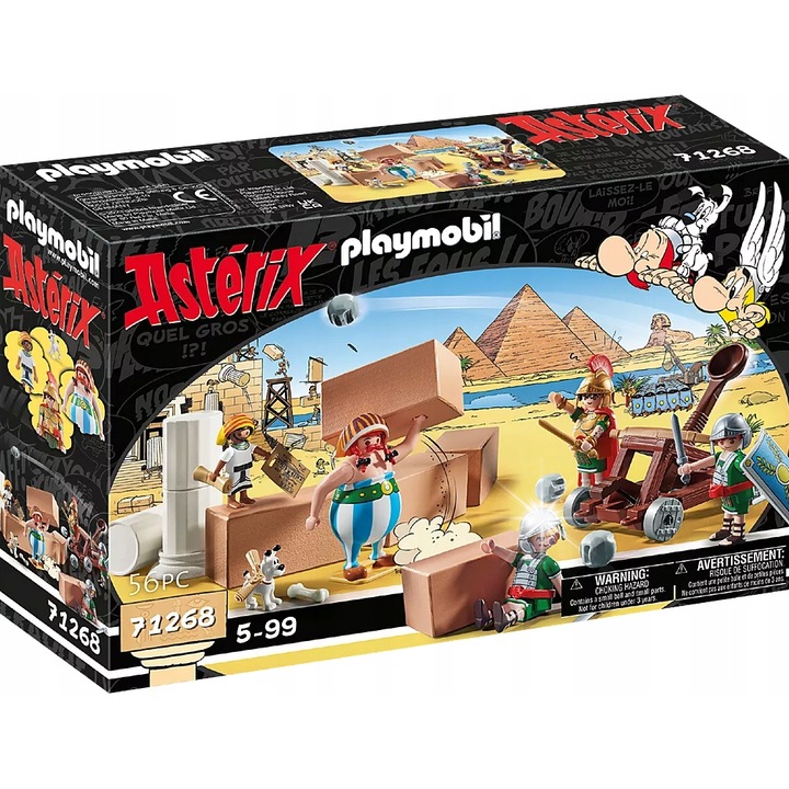 Set de constructie Playmobil Asterix Numerobis, 5 figurine, multicolor, 56 piese
