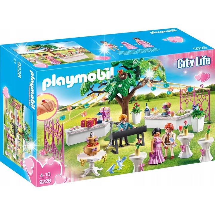 Set de constrcutie, Playmobil, Sarbatoarea de nunta, 3 figurine, multicolor, pentru copii 4-10 ani