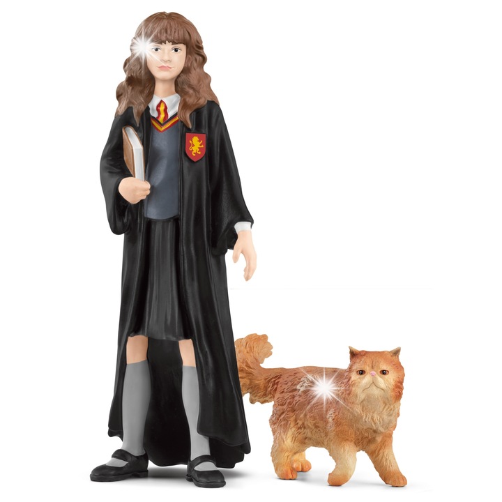 Figurina Schleich Harry Potter, Hermiona Granger si Krzywolap, 10cm, set pentru colectionare