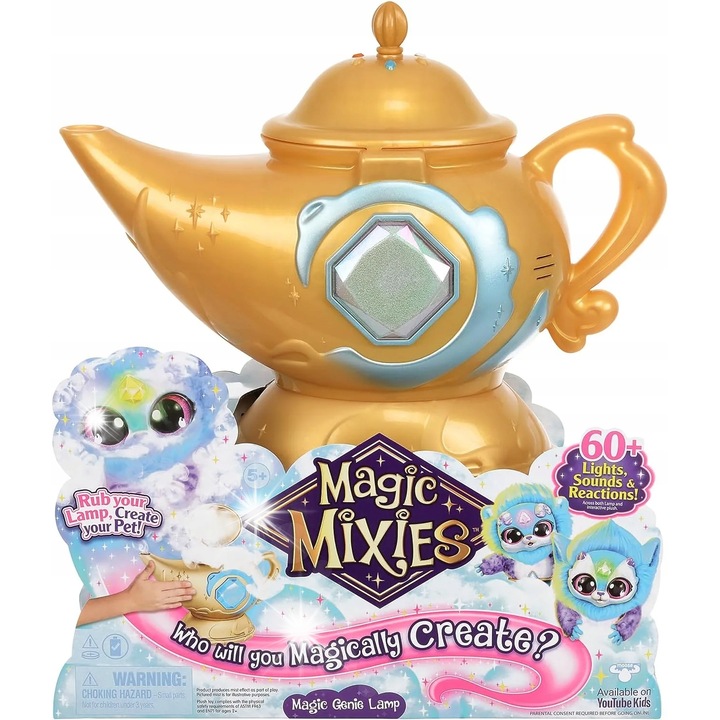 Lampa Interactiva Magic Mixies, TM Toys, Zana Aurie, 60 efecte, 13x28x22cm