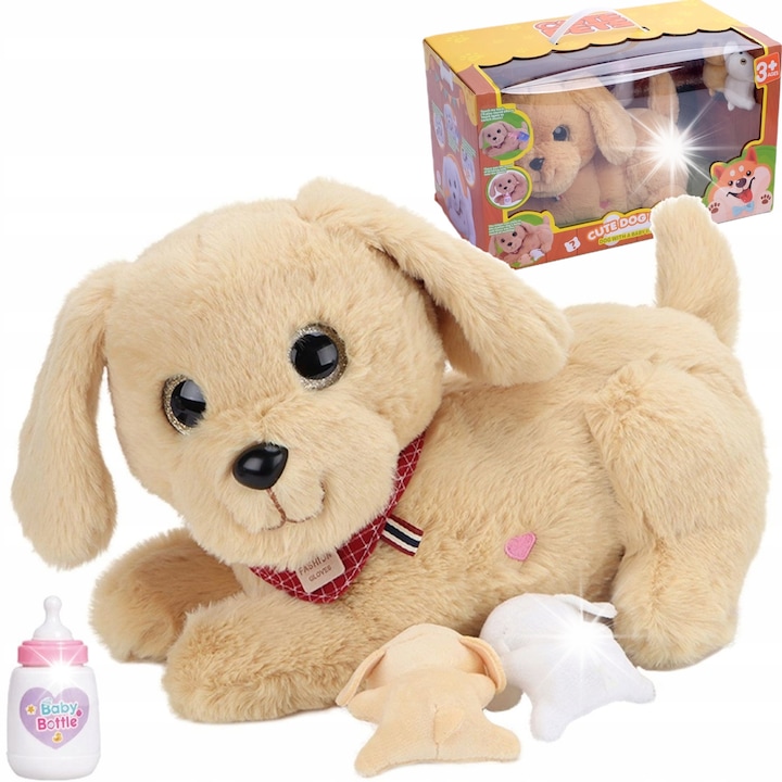 Interaktív játék gyerekeknek, ToysPlanet, kiskutya kiegészítőkkel, hangokkal