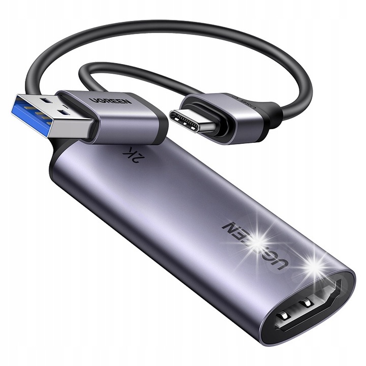 HDMI-ről USB A-ra adapter, UGREEN, 2K 30Hz, 4K