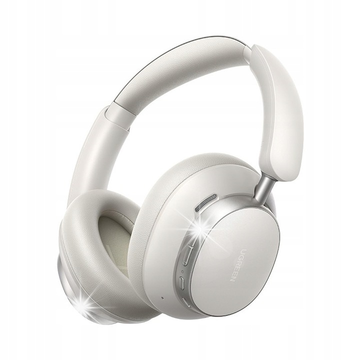 Vezeték nélküli fejhallgató UGREEN HP206, Studio Pro Hybrid ANC, fehér