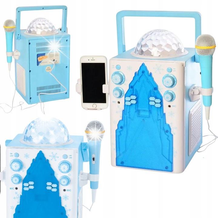 Karaoke Pro szett, mikrofonnal, fényeffektusokkal, 40 dallal, USB-vel