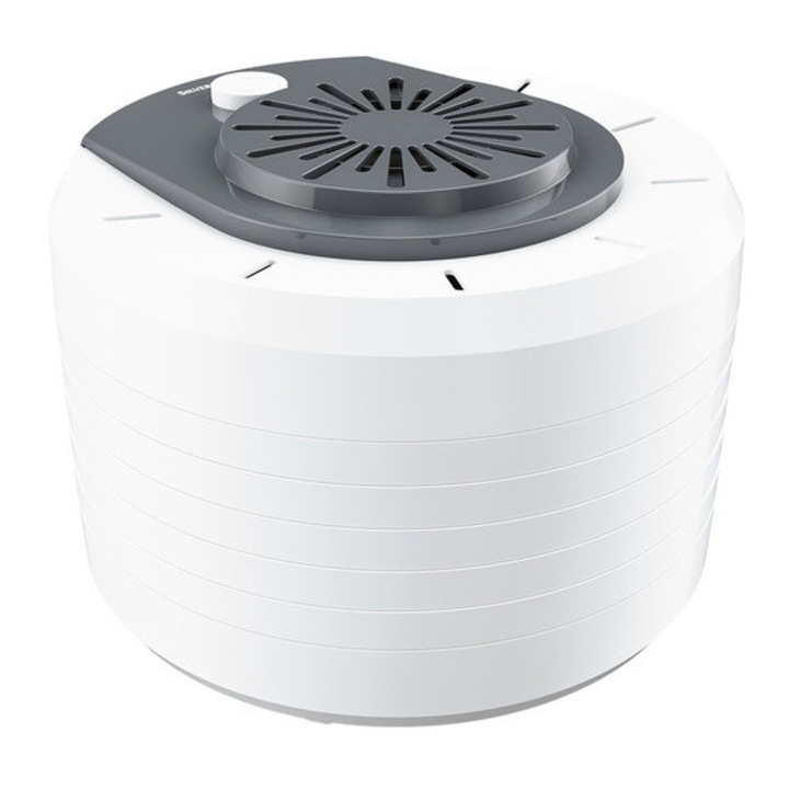 Deshidrator de alimente SilverCrest SDAG 250 A1, 250W, 5 niveluri, 28,6x25,1cm, antiderapant