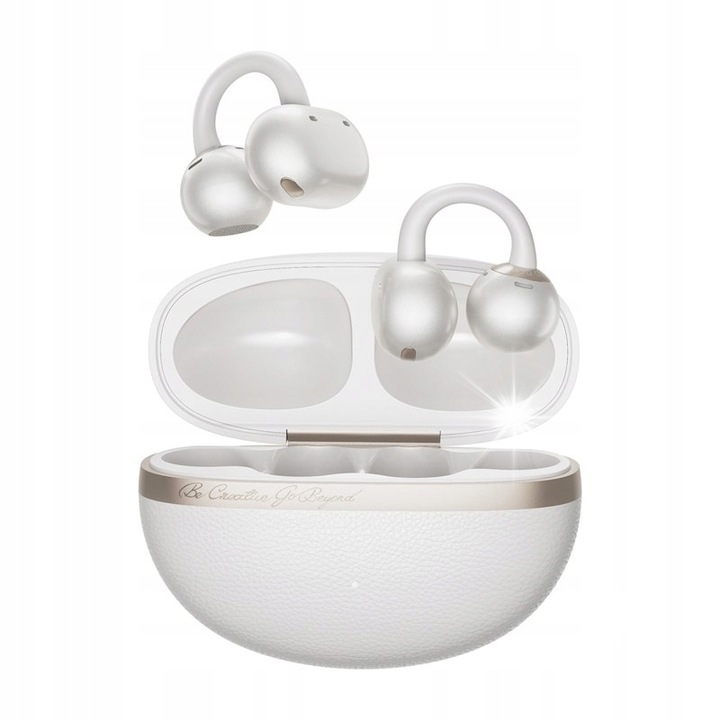 Vezeték nélküli fülhallgató QCY Crossky C50, Bluetooth 6.0, IPX5 vízálló, fehér, 35 óra üzemidő