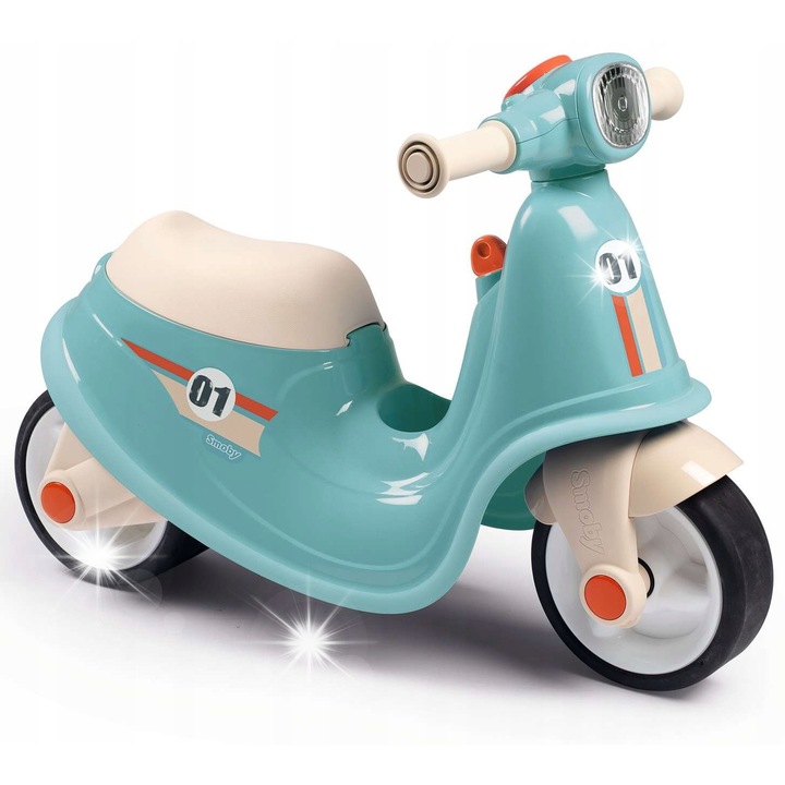Smoby retro roller, kék, 64,5x34x47,5cm, fiúknak és lányoknak, 18 hónapos kortól