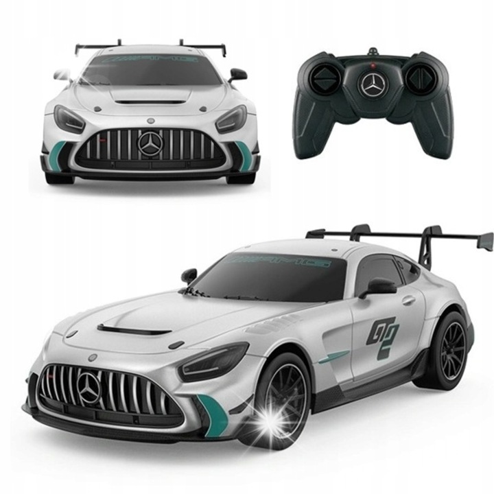 Rastar távirányítós autó, MERCEDES-AMG GT2 modell, szürke, 1:24, 19,5x8,7x5,9cm