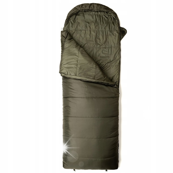 Спален чувал Snugpak Nautilus SQ, 3°C комфорт, 220x80см, масленозелен